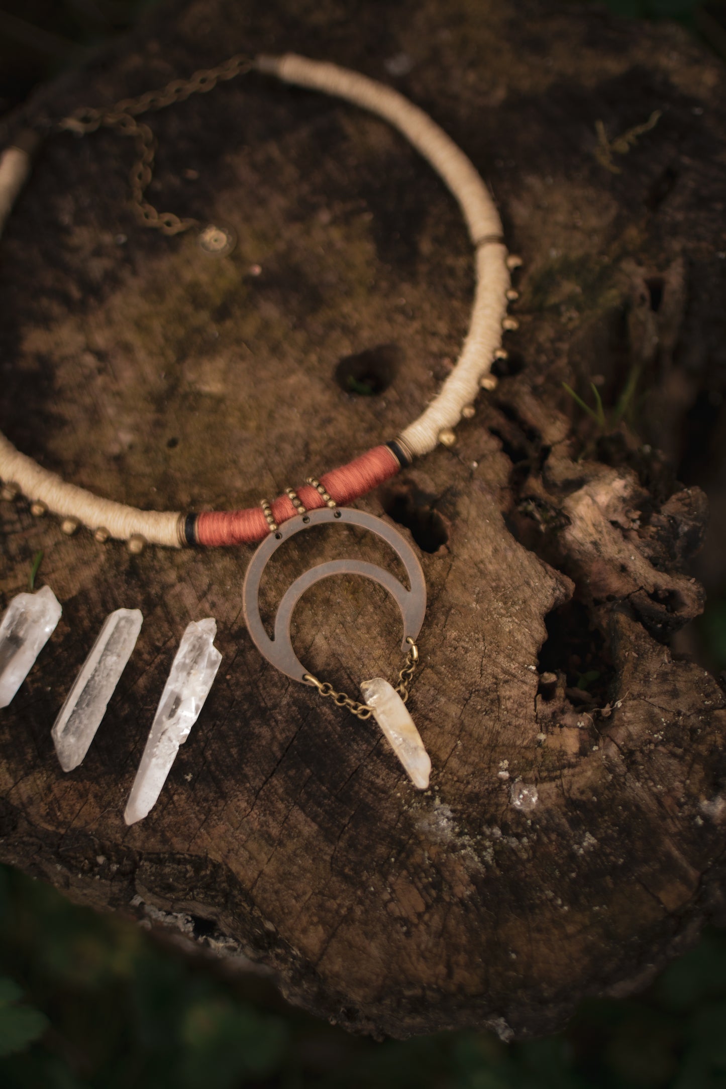 Under the Moon Necklace with Citrine