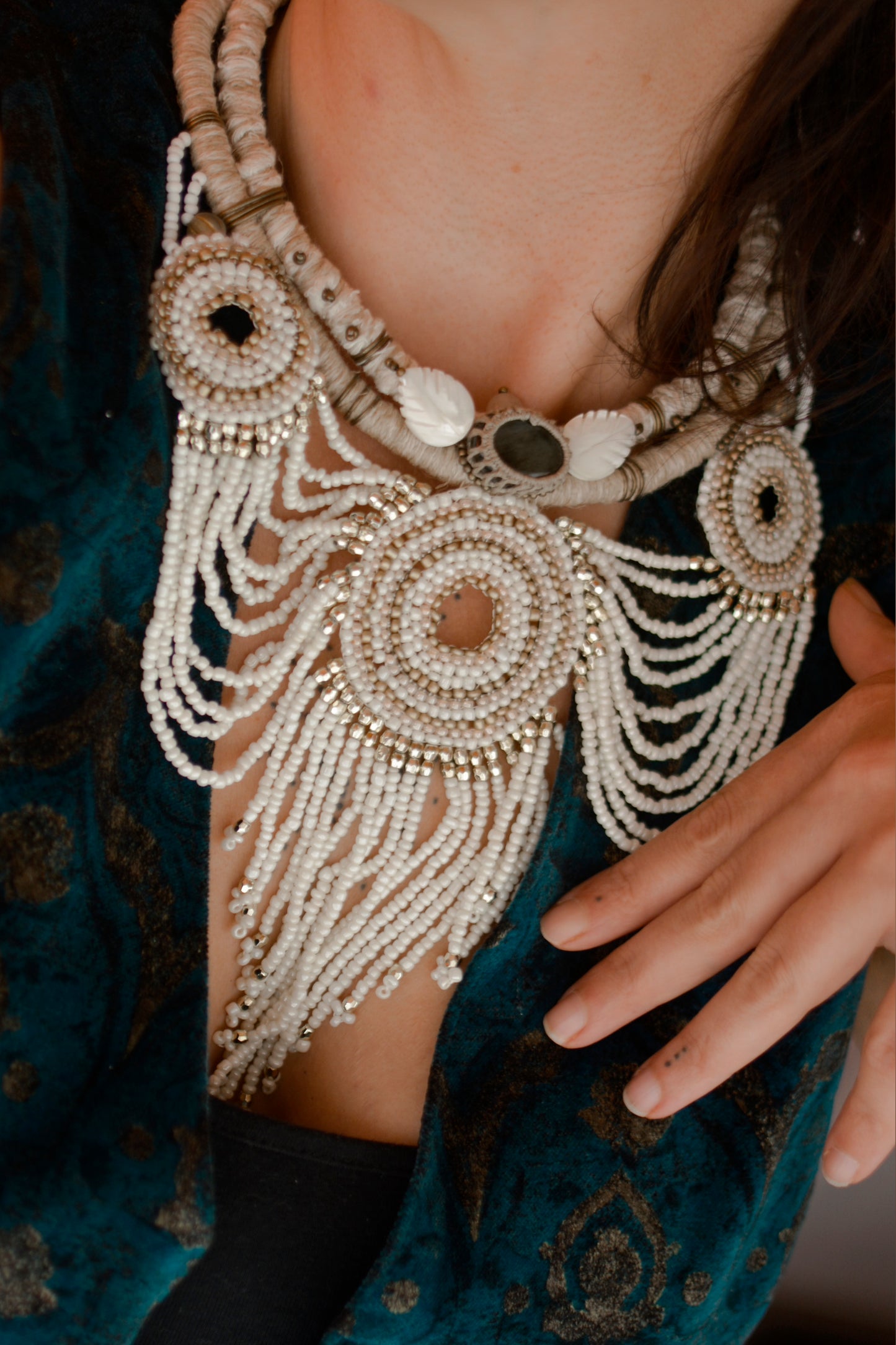 Necklace with Recycled Bone Pendant