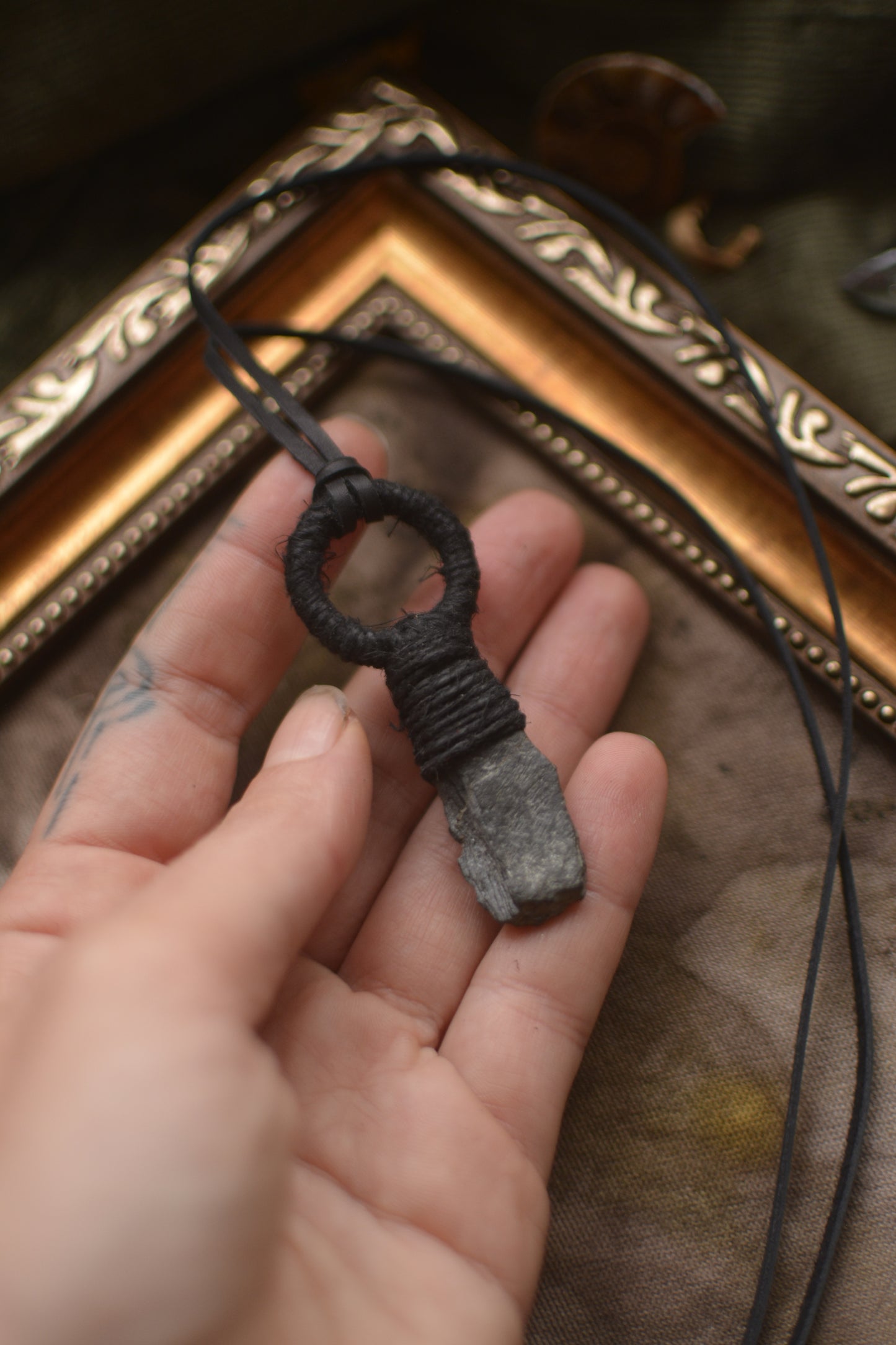 Sacred Armor - Talisman with a Grey stone