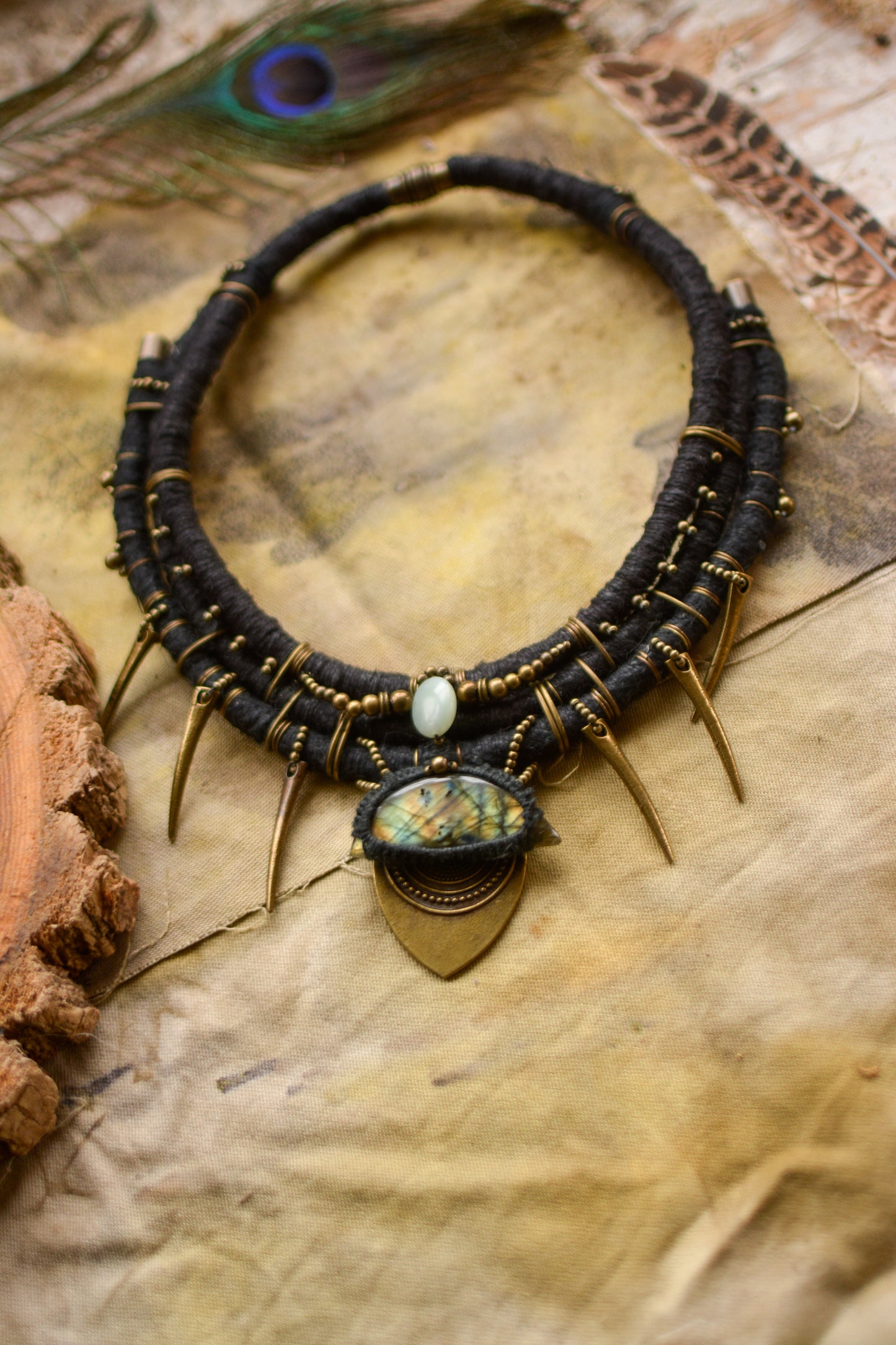 Guardians of the Unseen Necklace with Labradorite