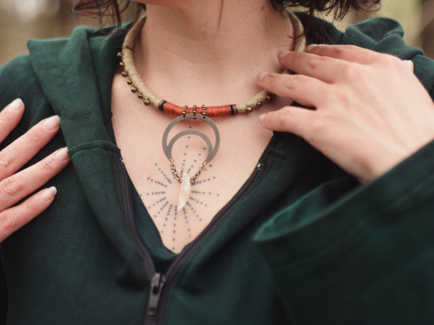 Under the Moon Necklace with Citrine