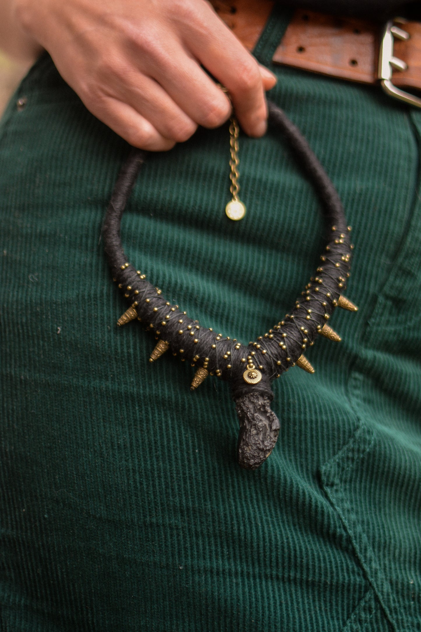 Ethereal Tektite Chunky Necklace