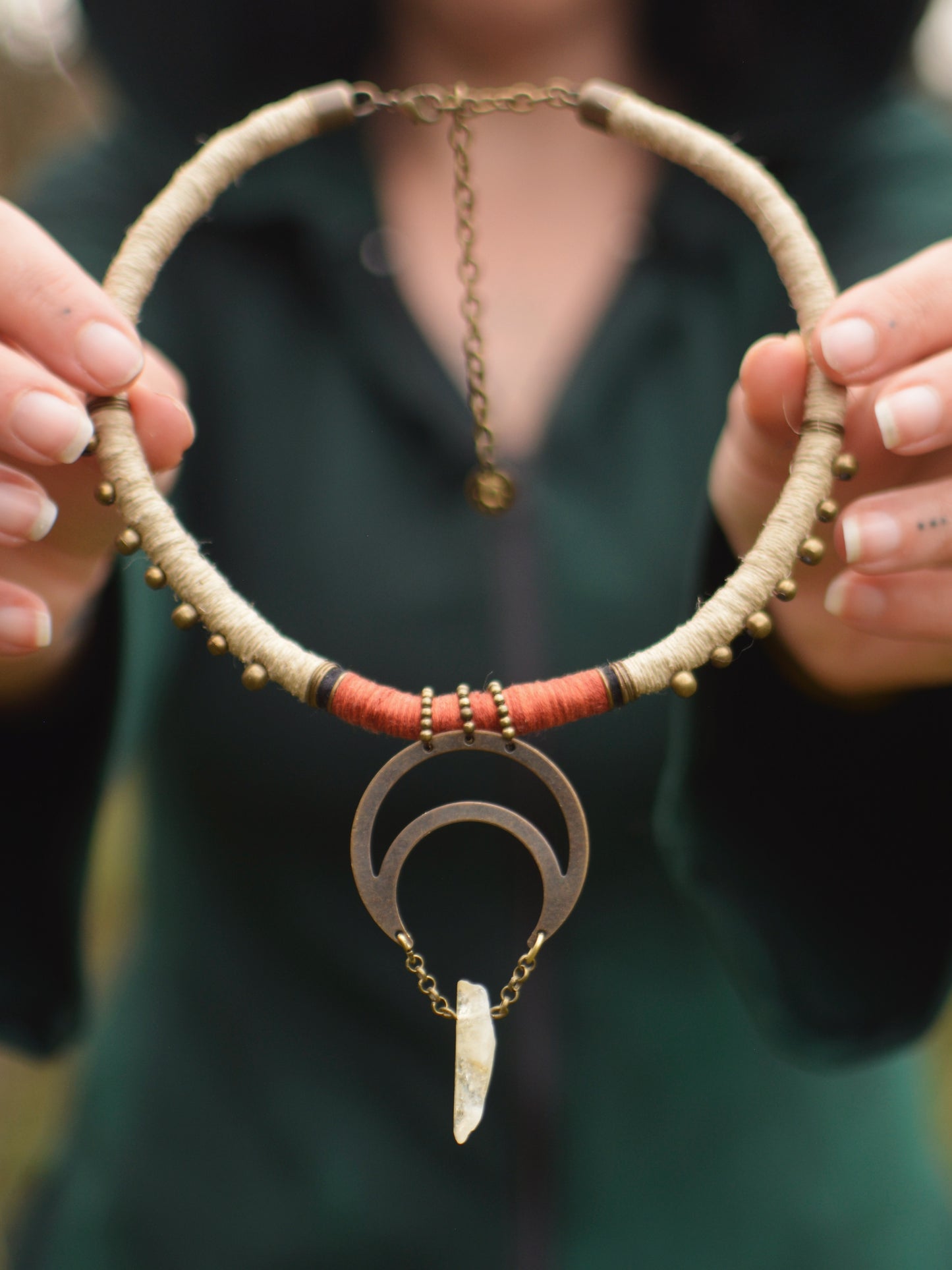 Under the Moon Necklace with Citrine