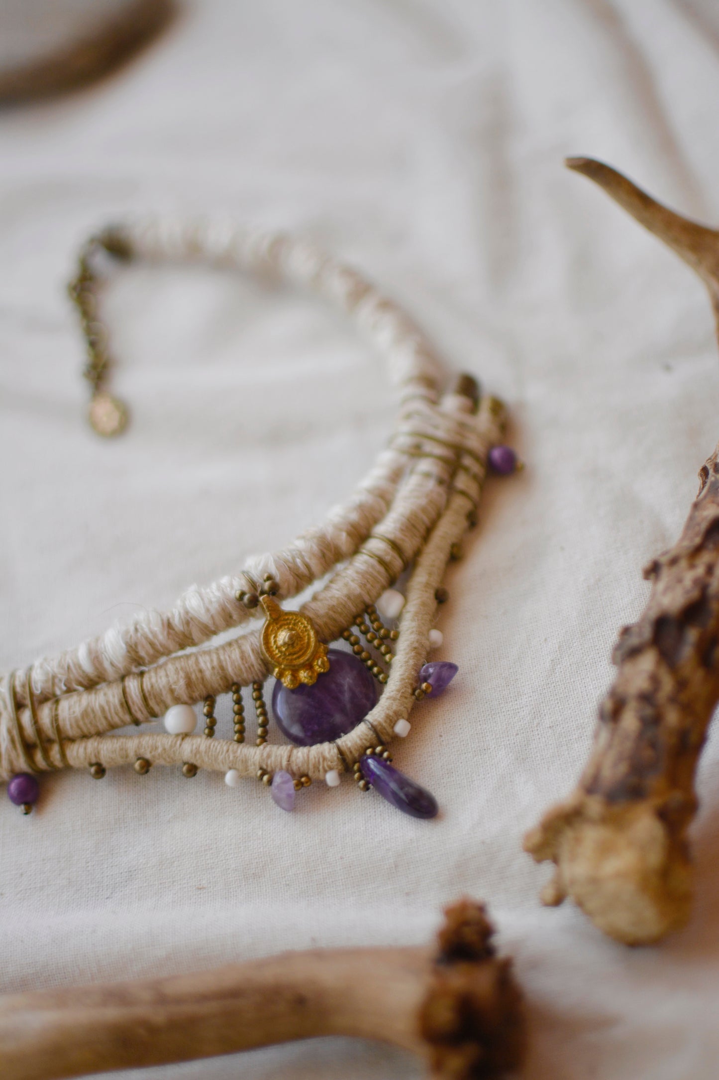 Etherea Necklace with Amethyst