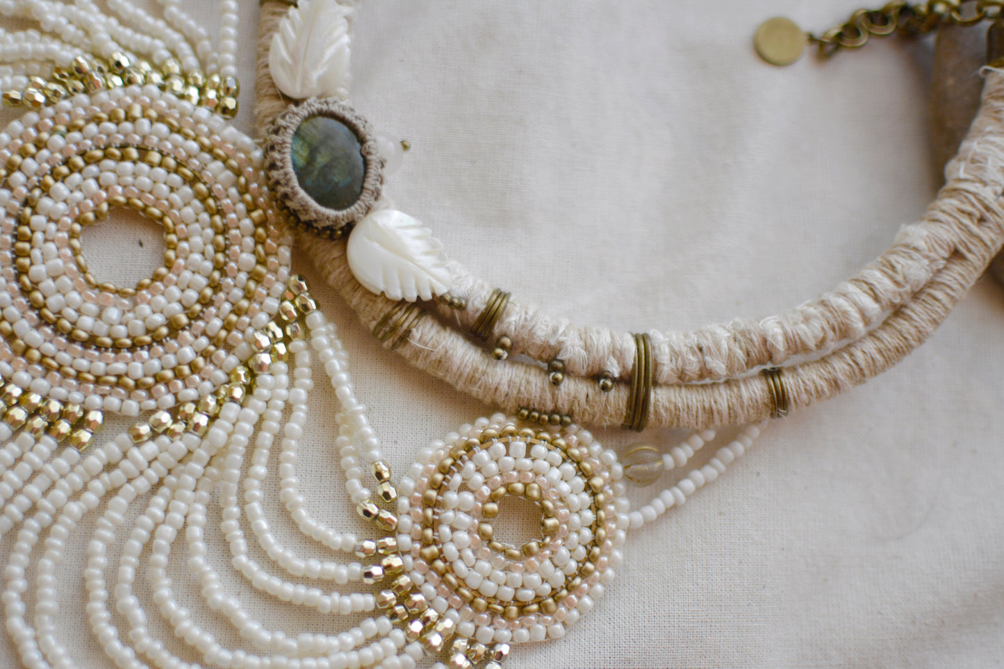 Necklace with Recycled Bone Pendant