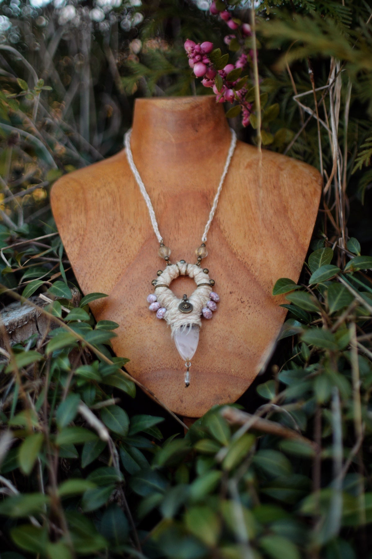 RESERVED Divination Talisman - Rose Quartz