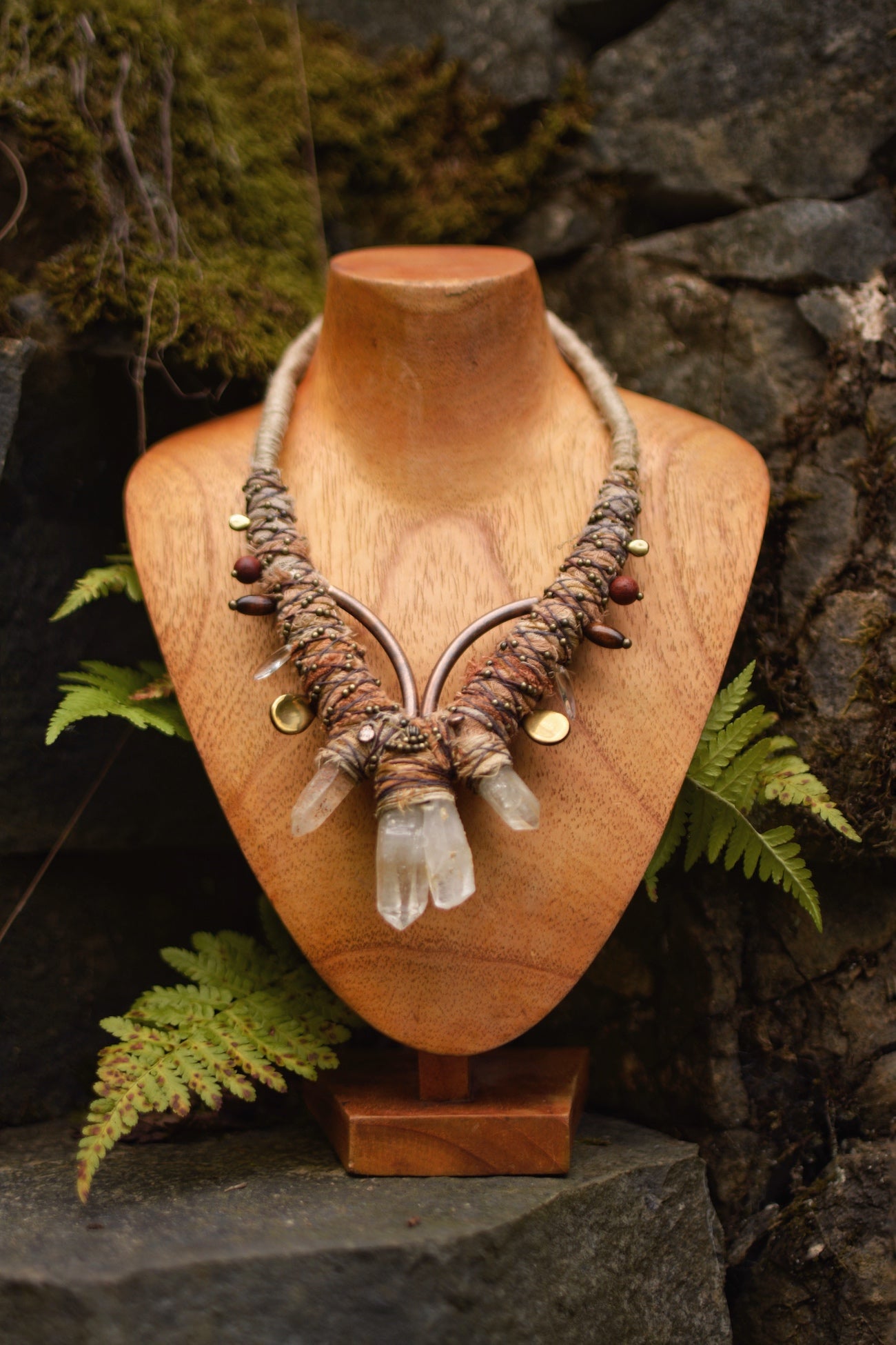 Afterlife Necklace with Clear Crystals