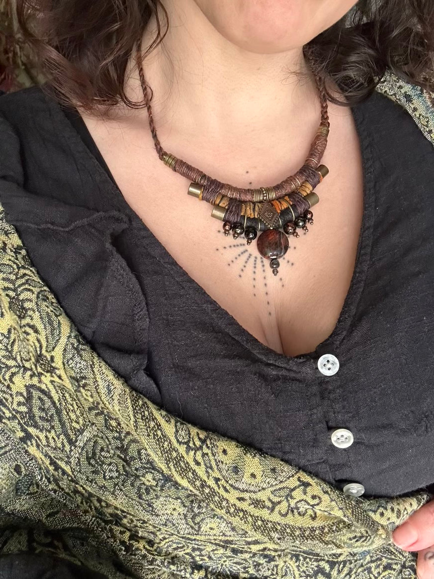 Red Jasper Hemp Necklace