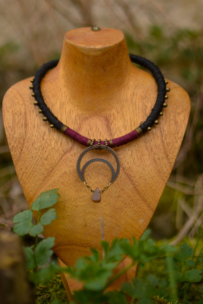 Under the Moon Necklace with Smoky Quartz