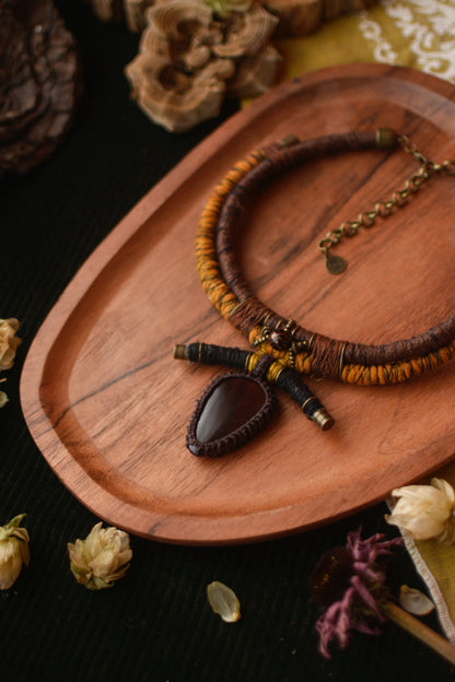Jack'O Lantern Necklace with Dragons Eye