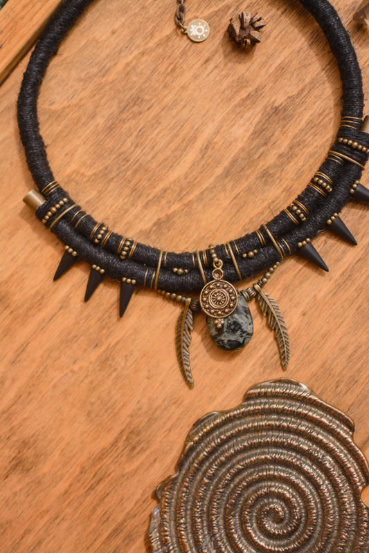 Snake Energy Necklace - Kambaba Jasper