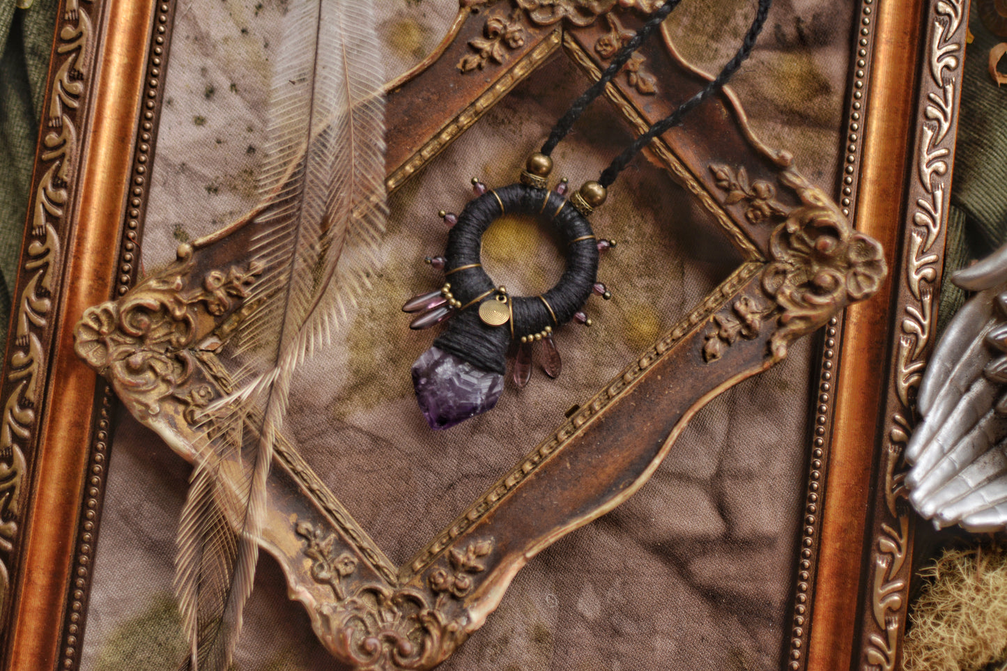 Sacred Armor - Talisman with amethyst