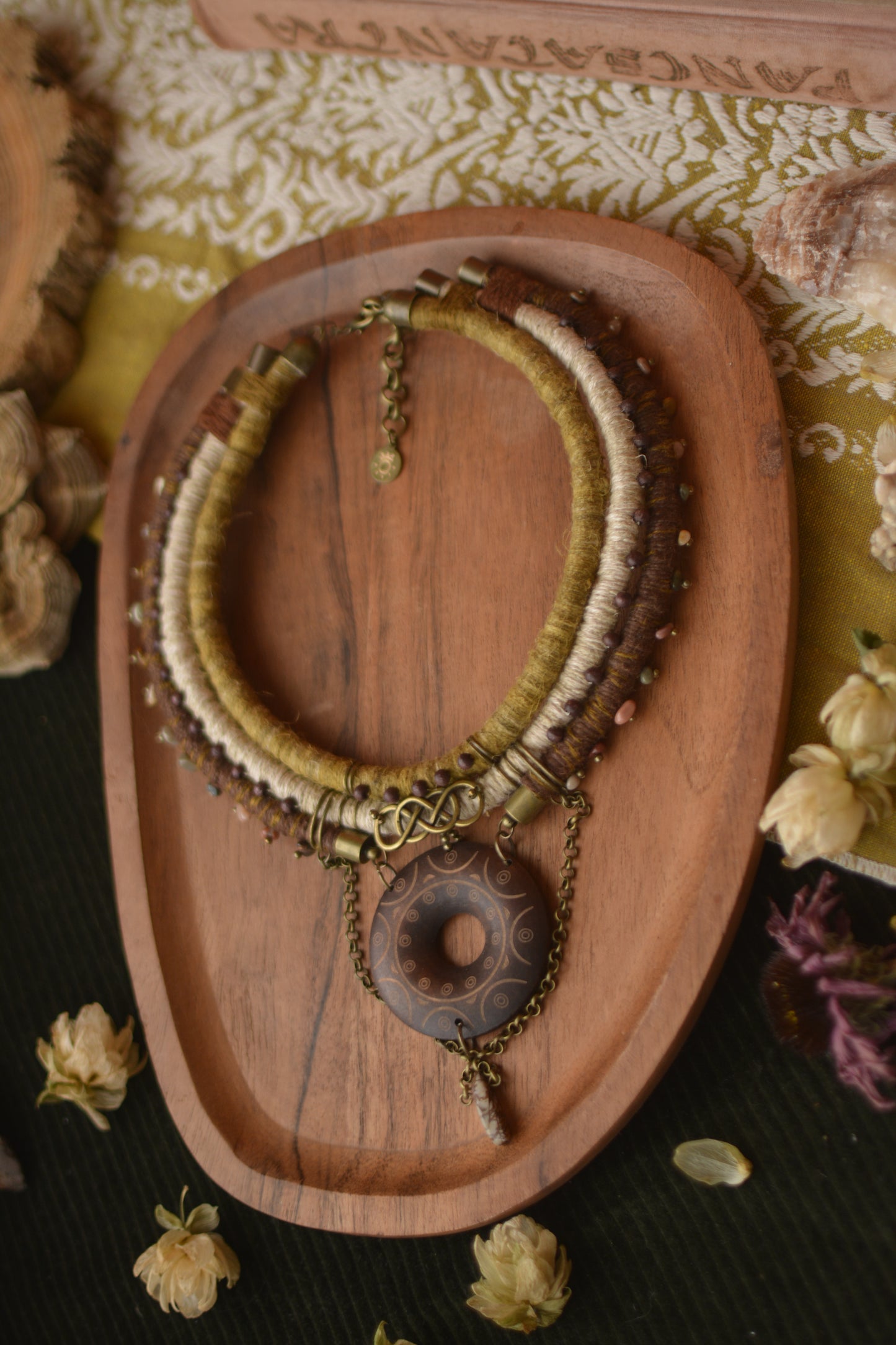 Orama Hemp and Linen Necklace