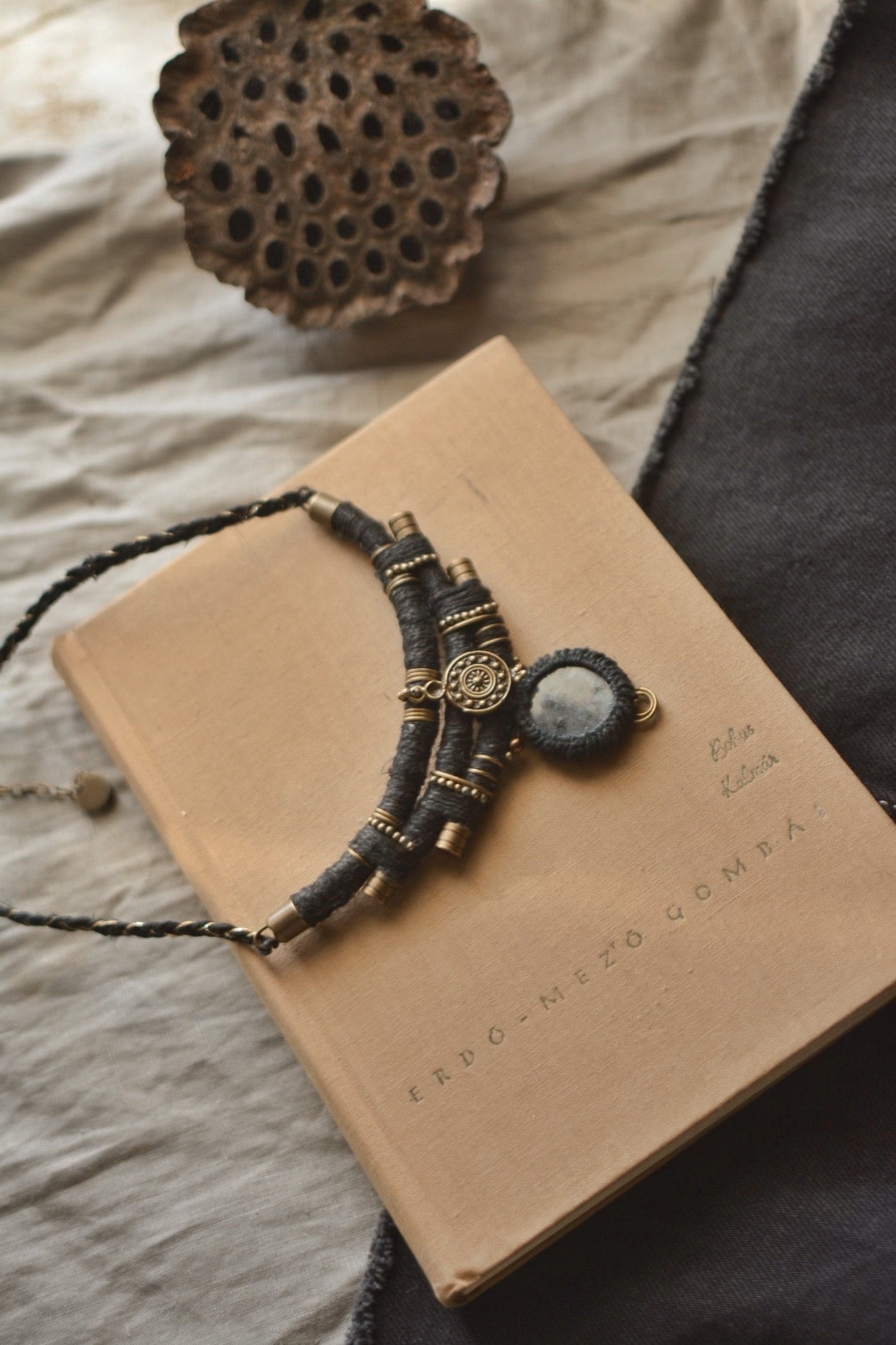 Larvikite Hemp Necklace