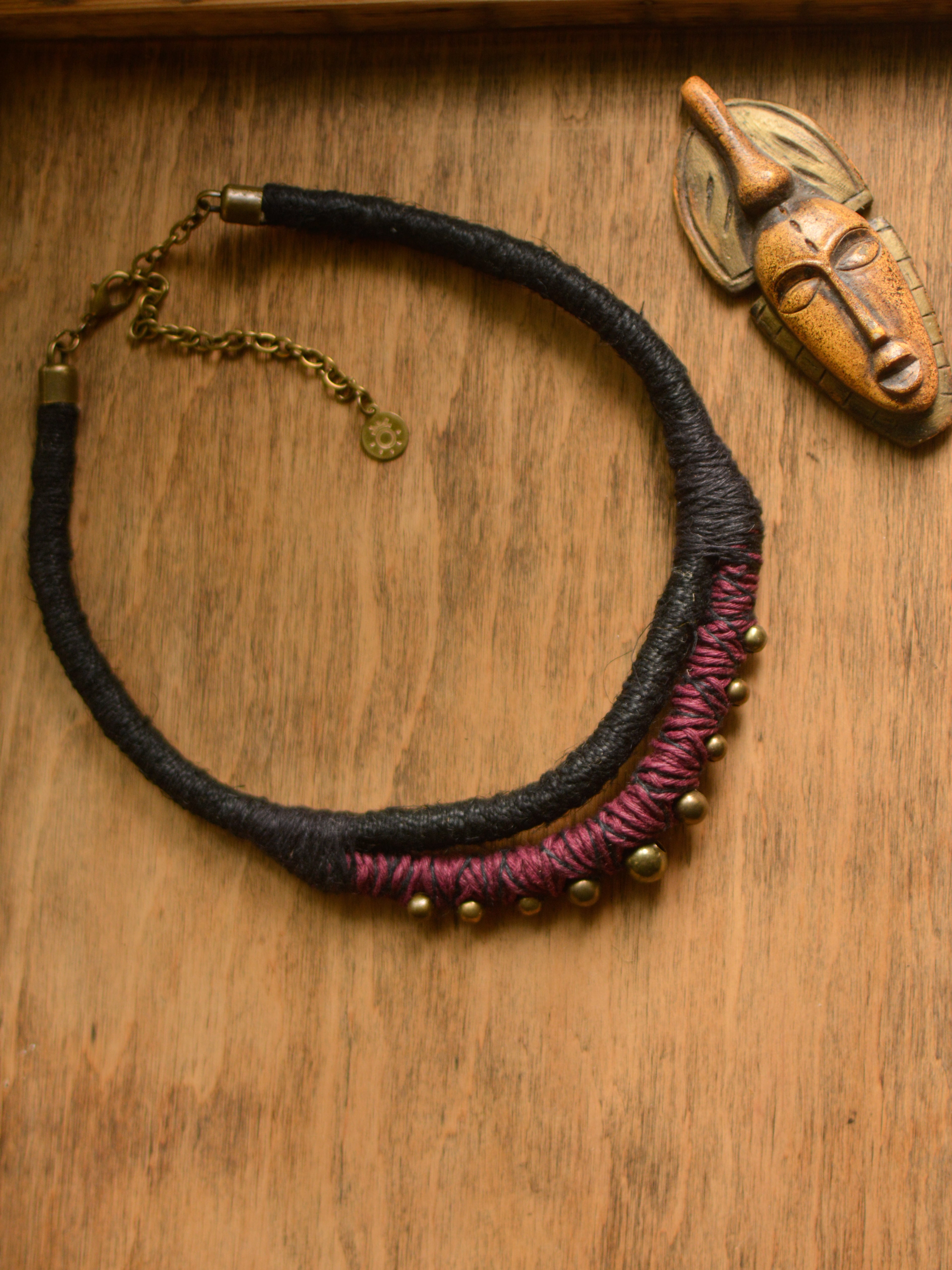 Terra Necklace - Shadow Garnet – Intambo Jewelleries