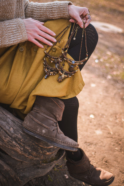 Mother Mud - Necklace with Smoky Quartz