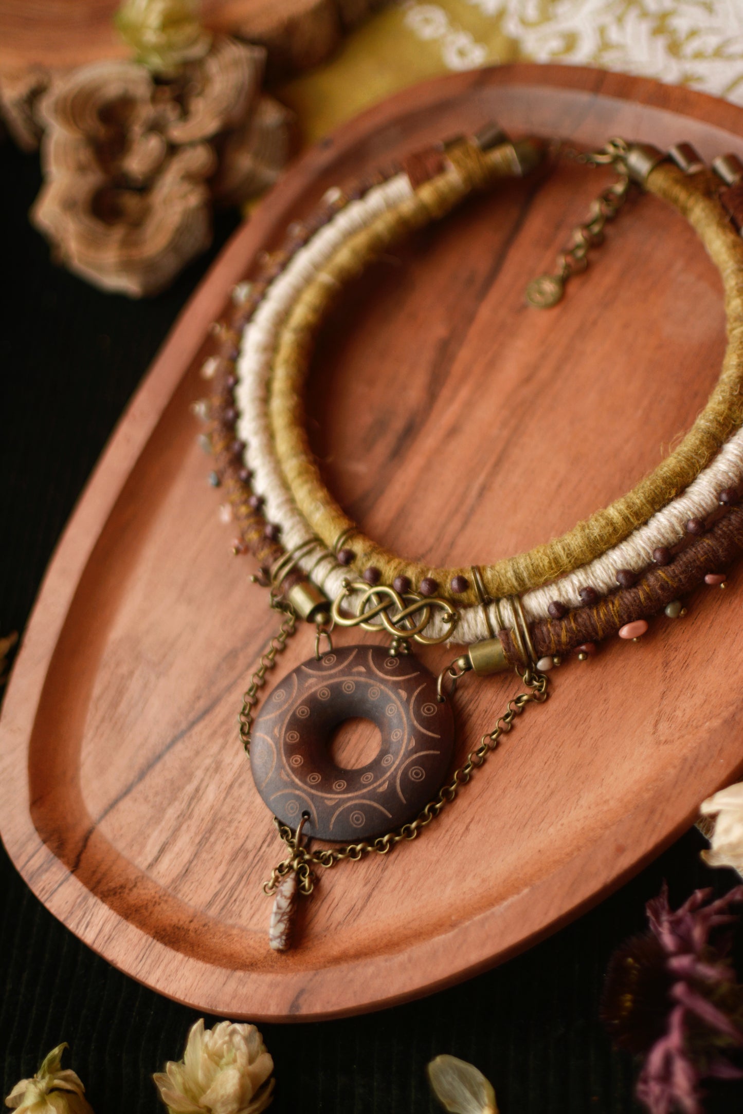 Orama Hemp and Linen Necklace