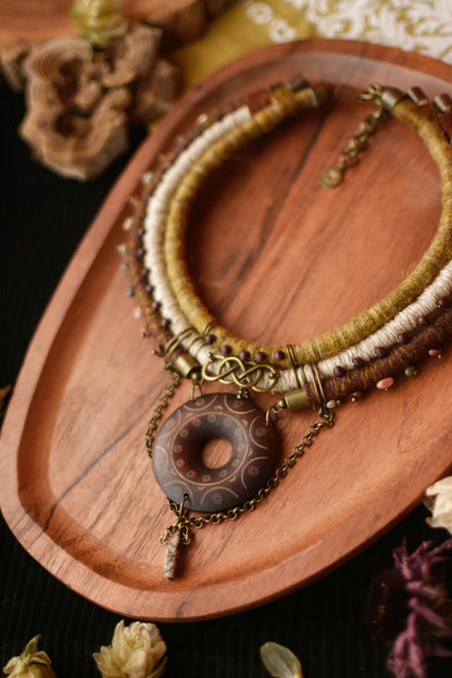 Orama Hemp and Linen Necklace
