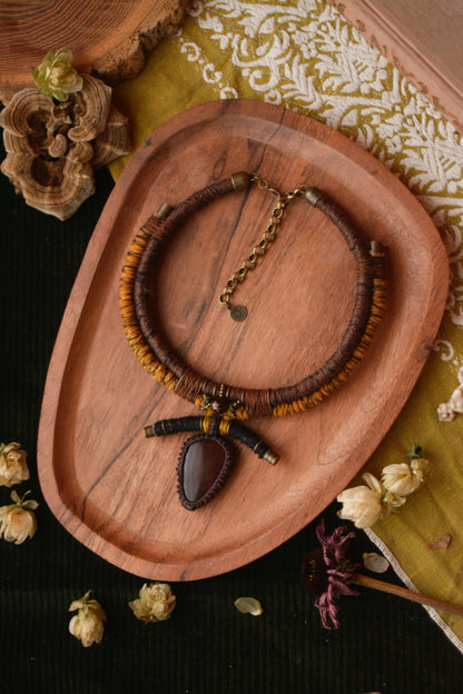 Jack'O Lantern Necklace with Dragons Eye