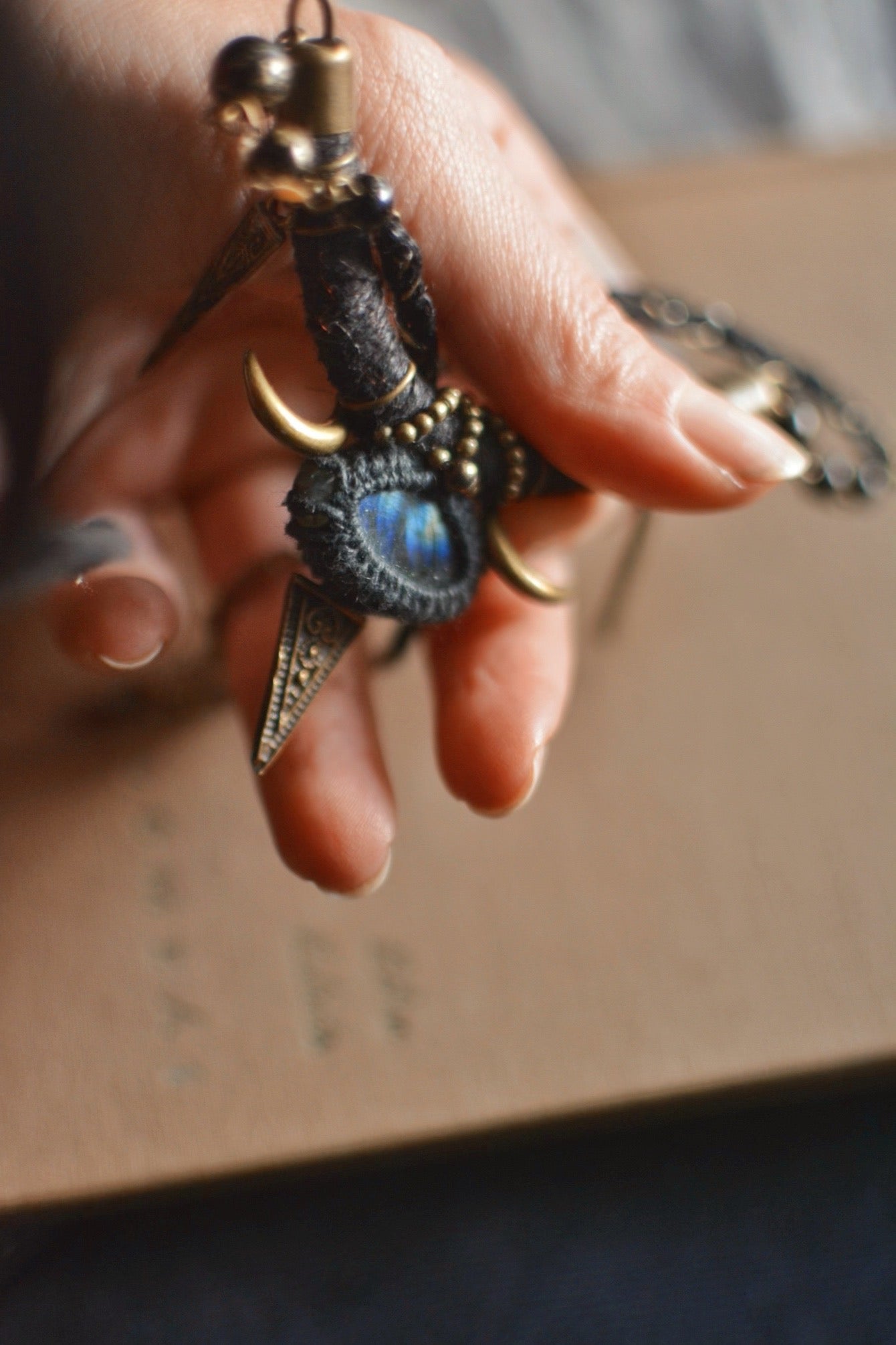 Labradorite Hemp Necklace