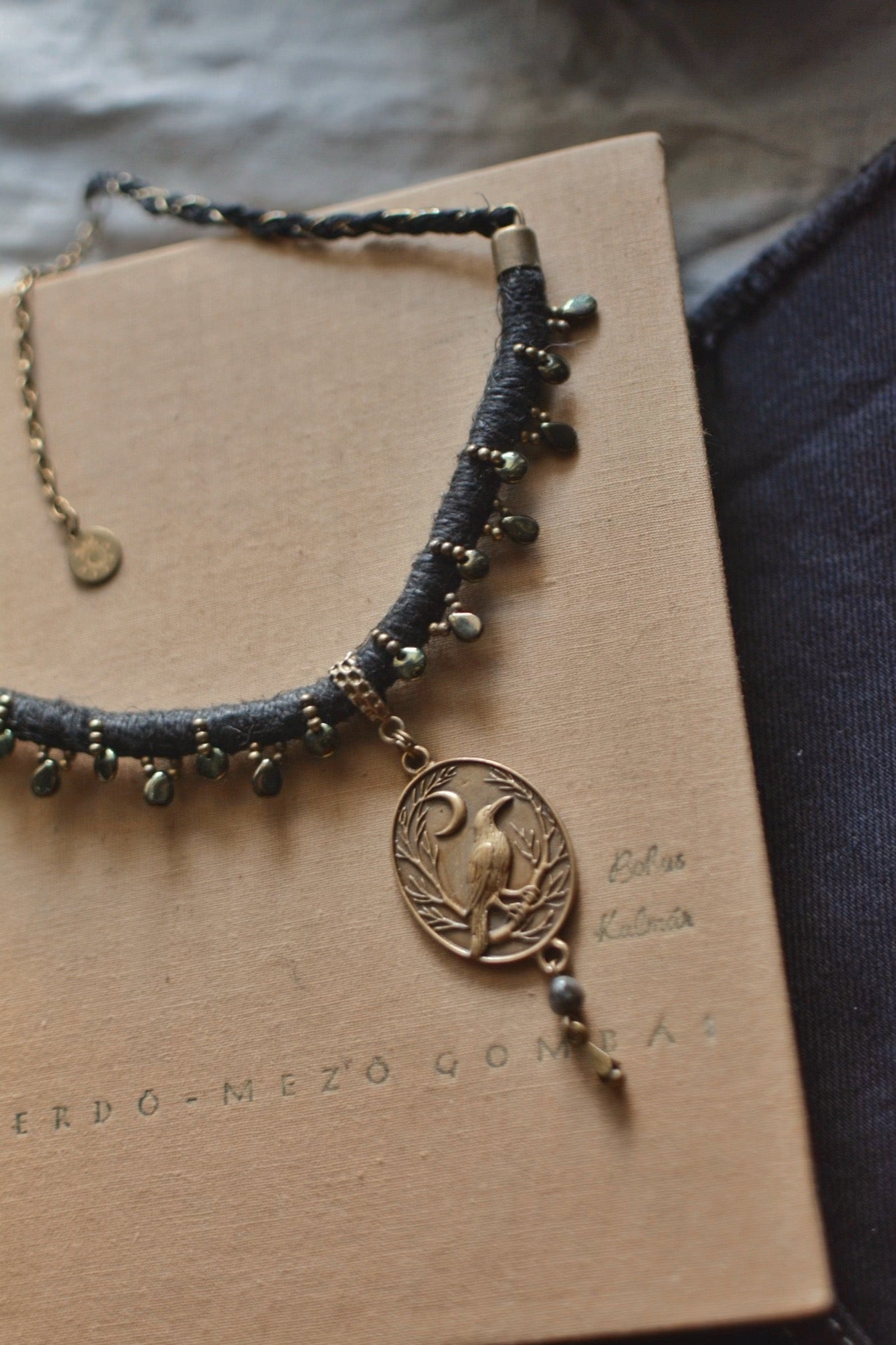 Raven Hemp Necklace