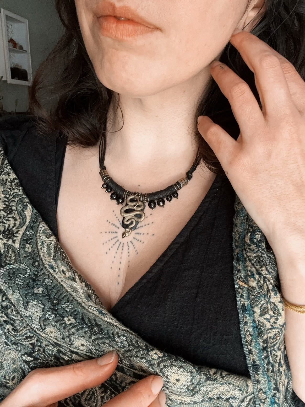 Snake Hemp Necklace