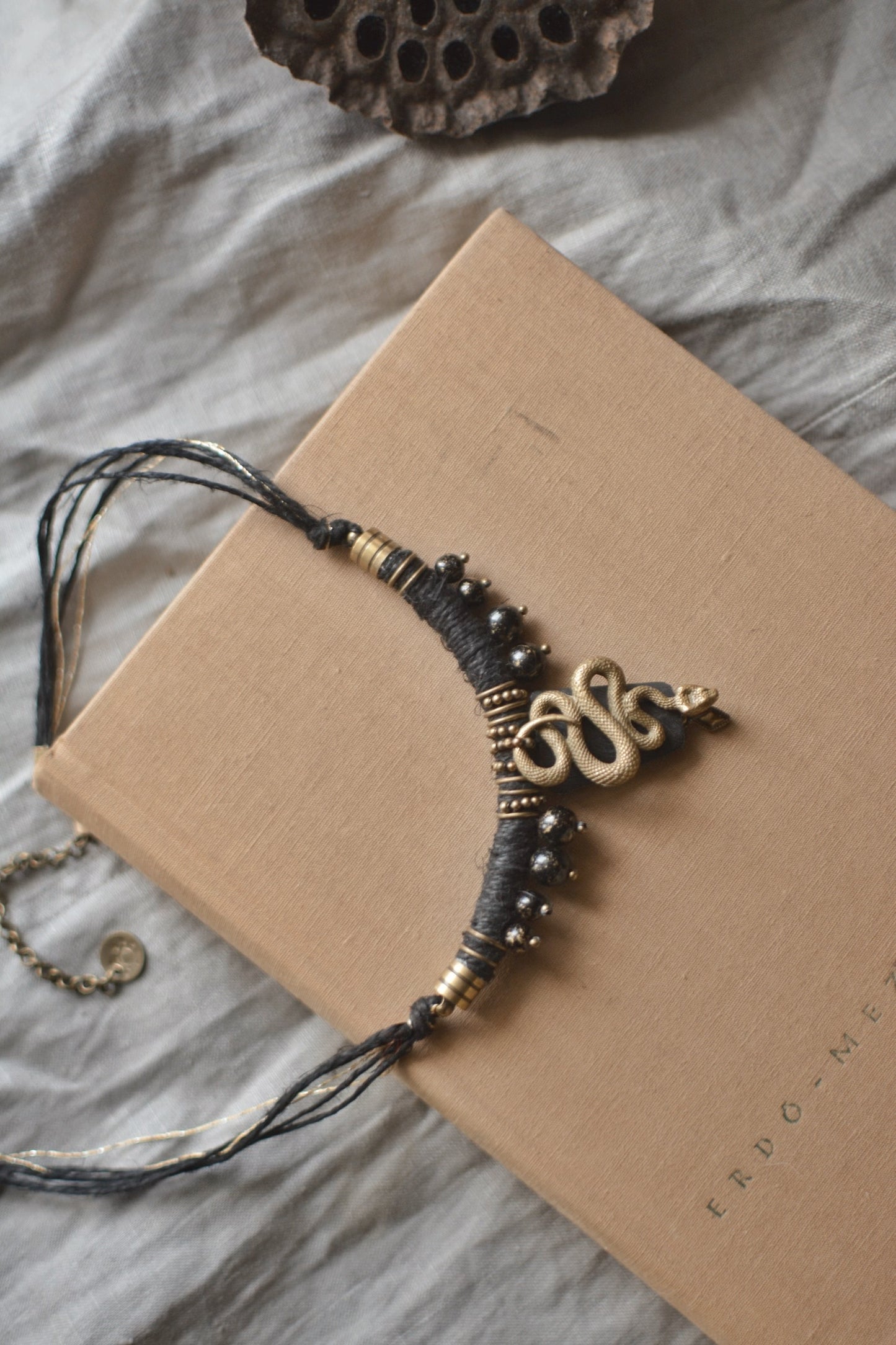 Snake Hemp Necklace