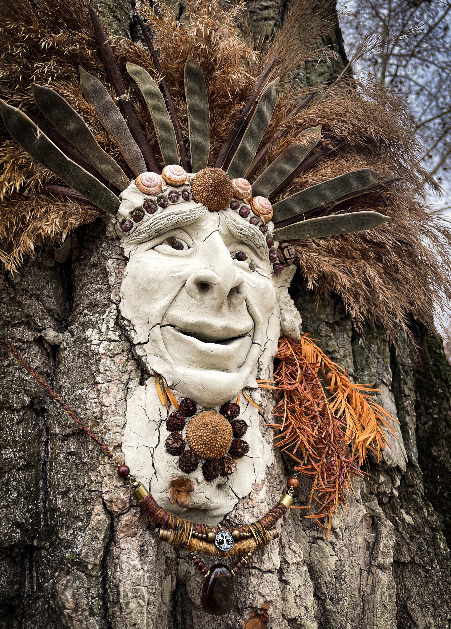 Mother Mud - Necklace with Smoky Quartz