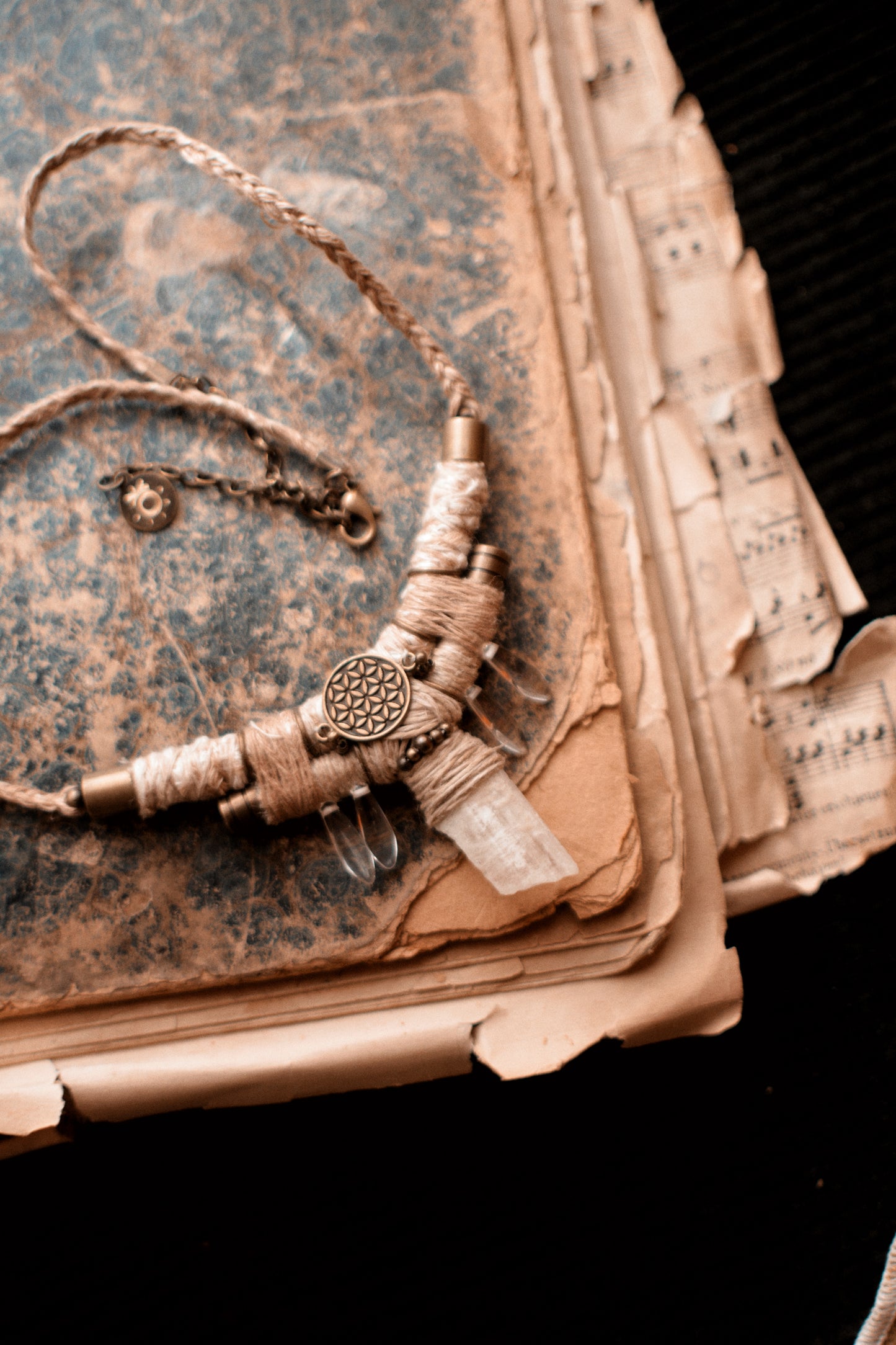 Ethereal Necklace with Selenite