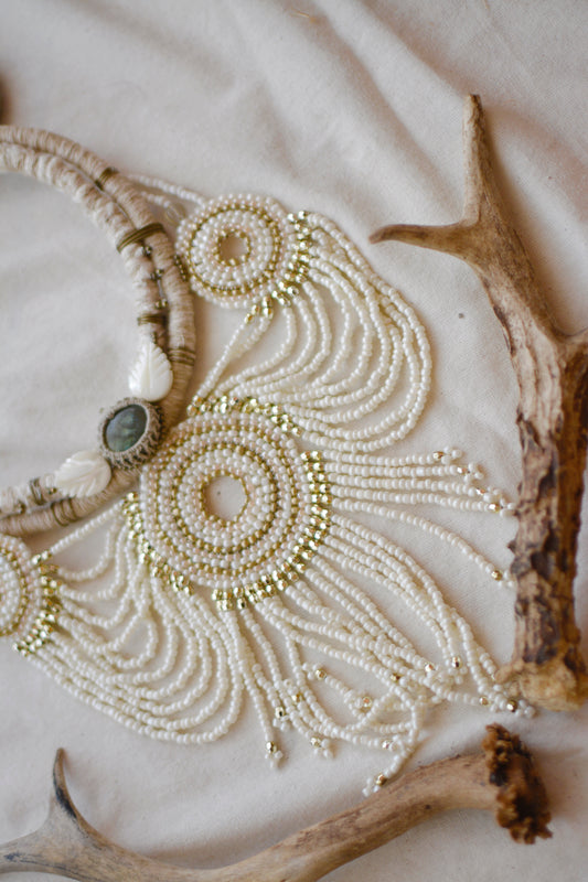 Necklace with Recycled Bone Pendant