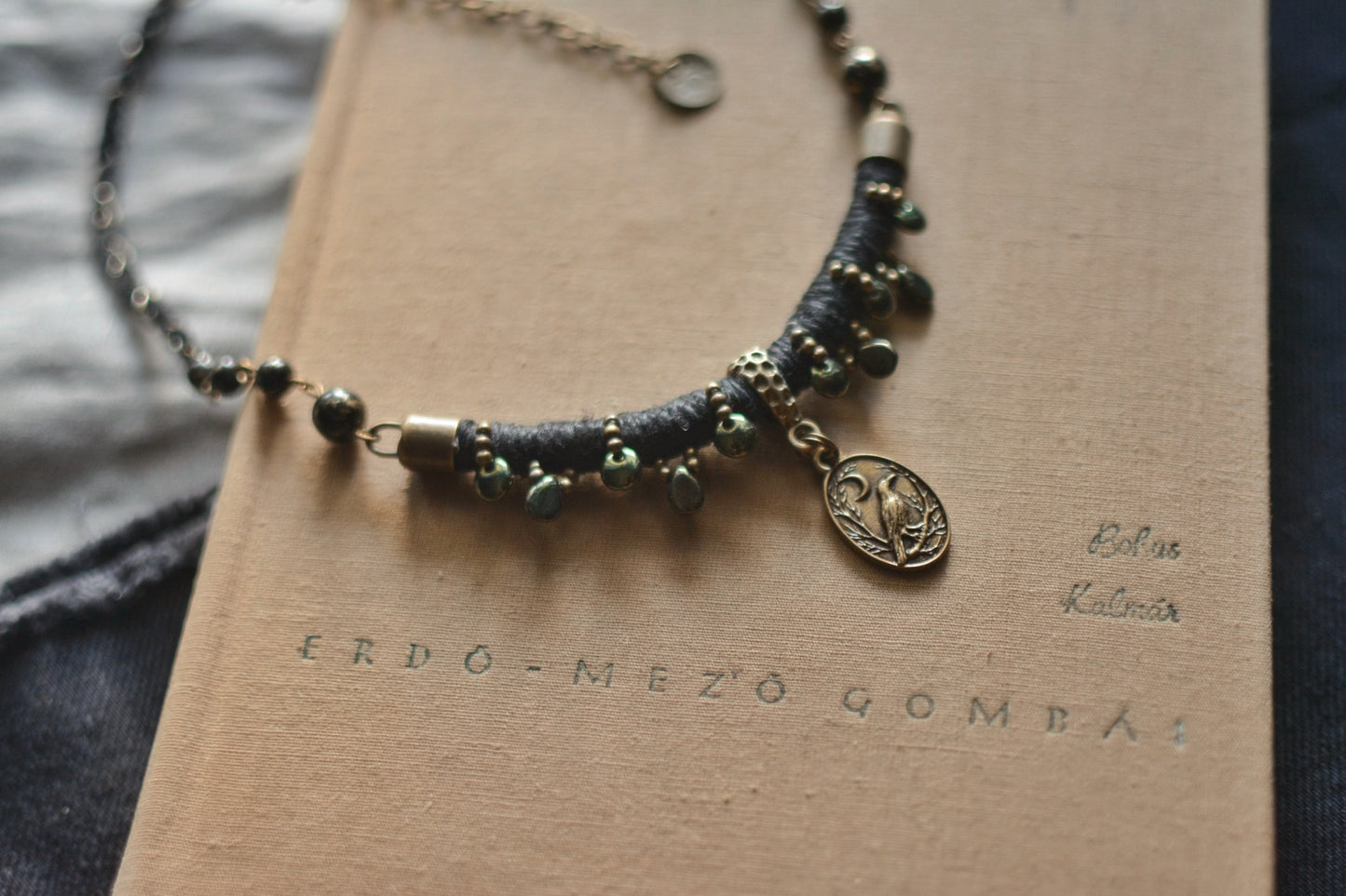 Raven Hemp Necklace