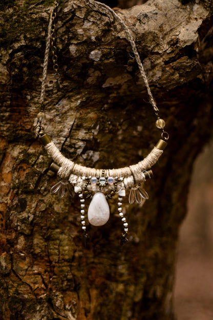 Divine Guidance Necklace with Moonstone