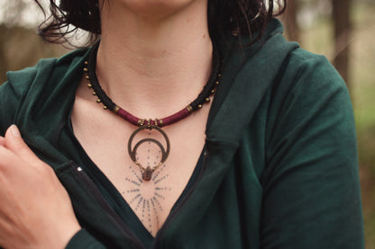 Under the Moon Necklace with Smoky Quartz
