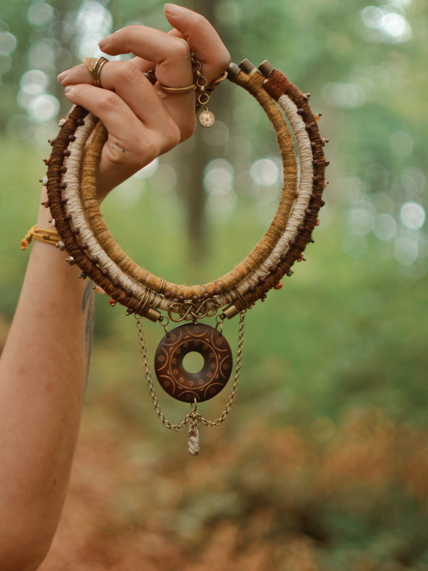 Orama Hemp and Linen Necklace