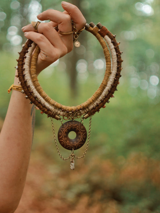 Orama Hemp and Linen Necklace