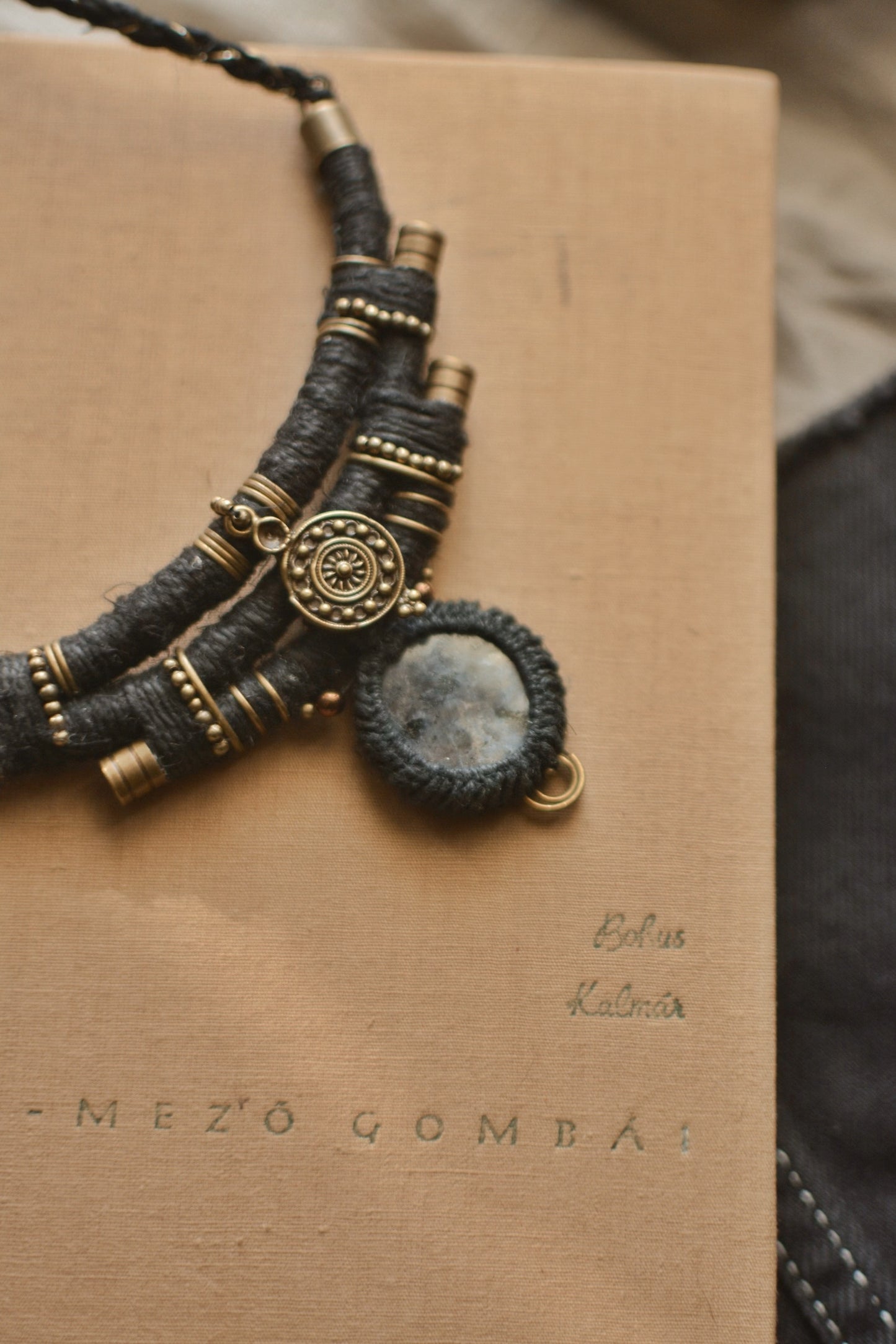 Larvikite Hemp Necklace