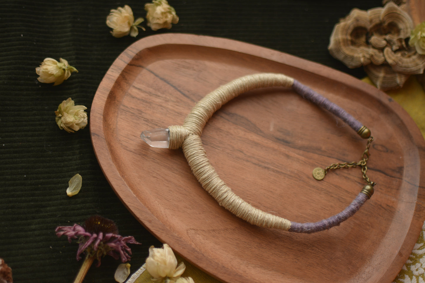Simple Clear Crystal Chunky Necklace