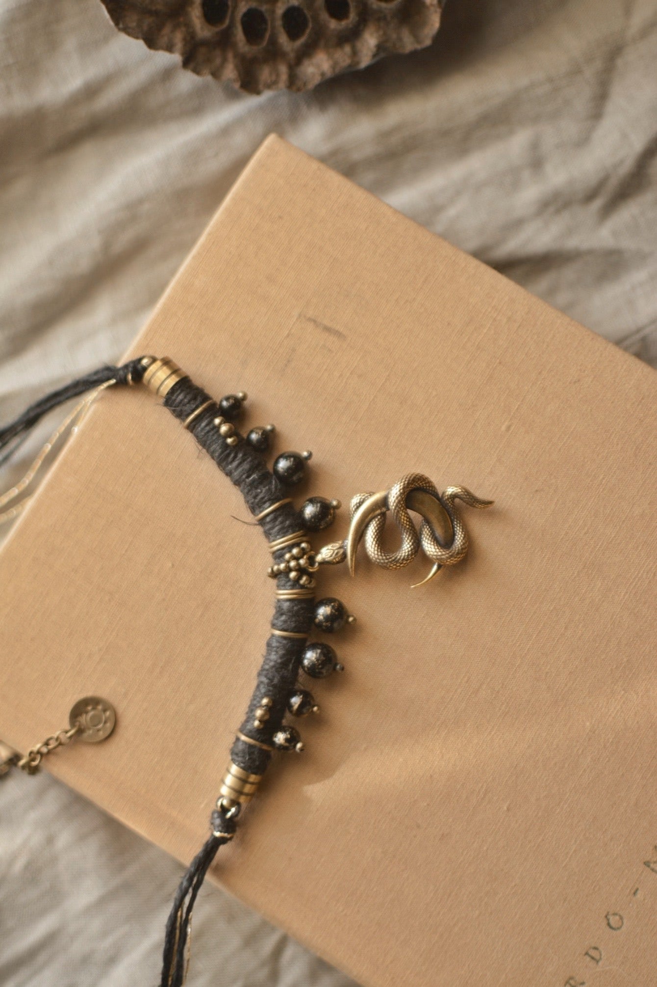 Snake Hemp Necklace