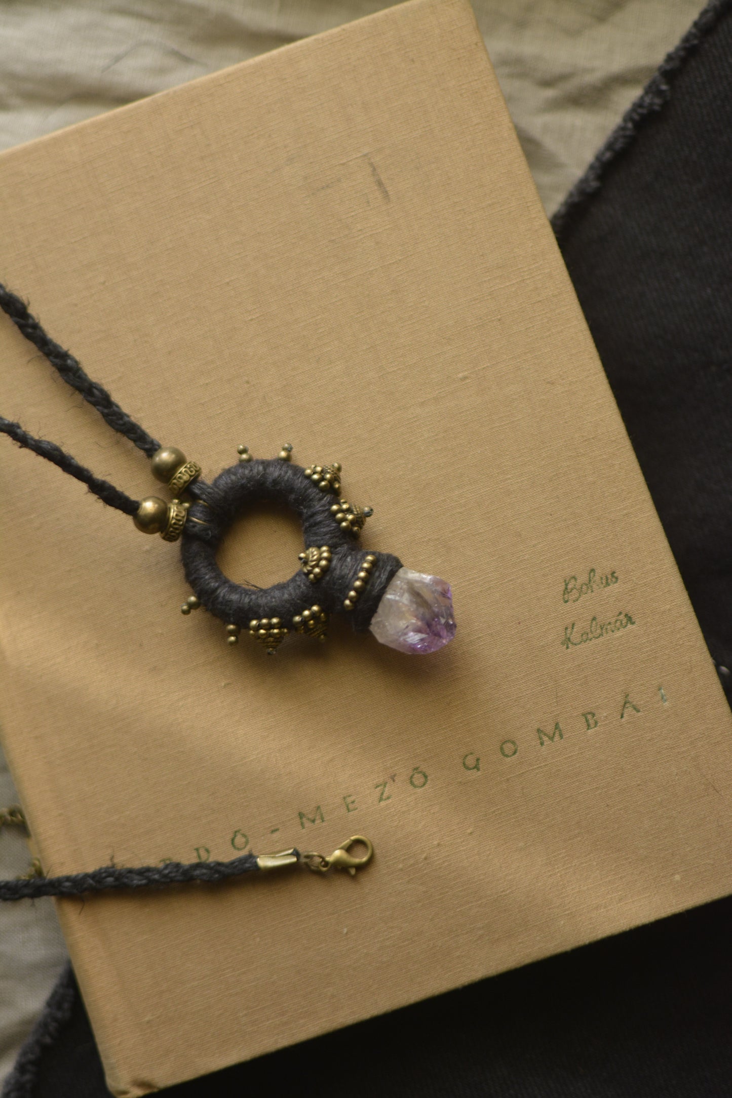 Witchy Amethyst Hemp Talisman