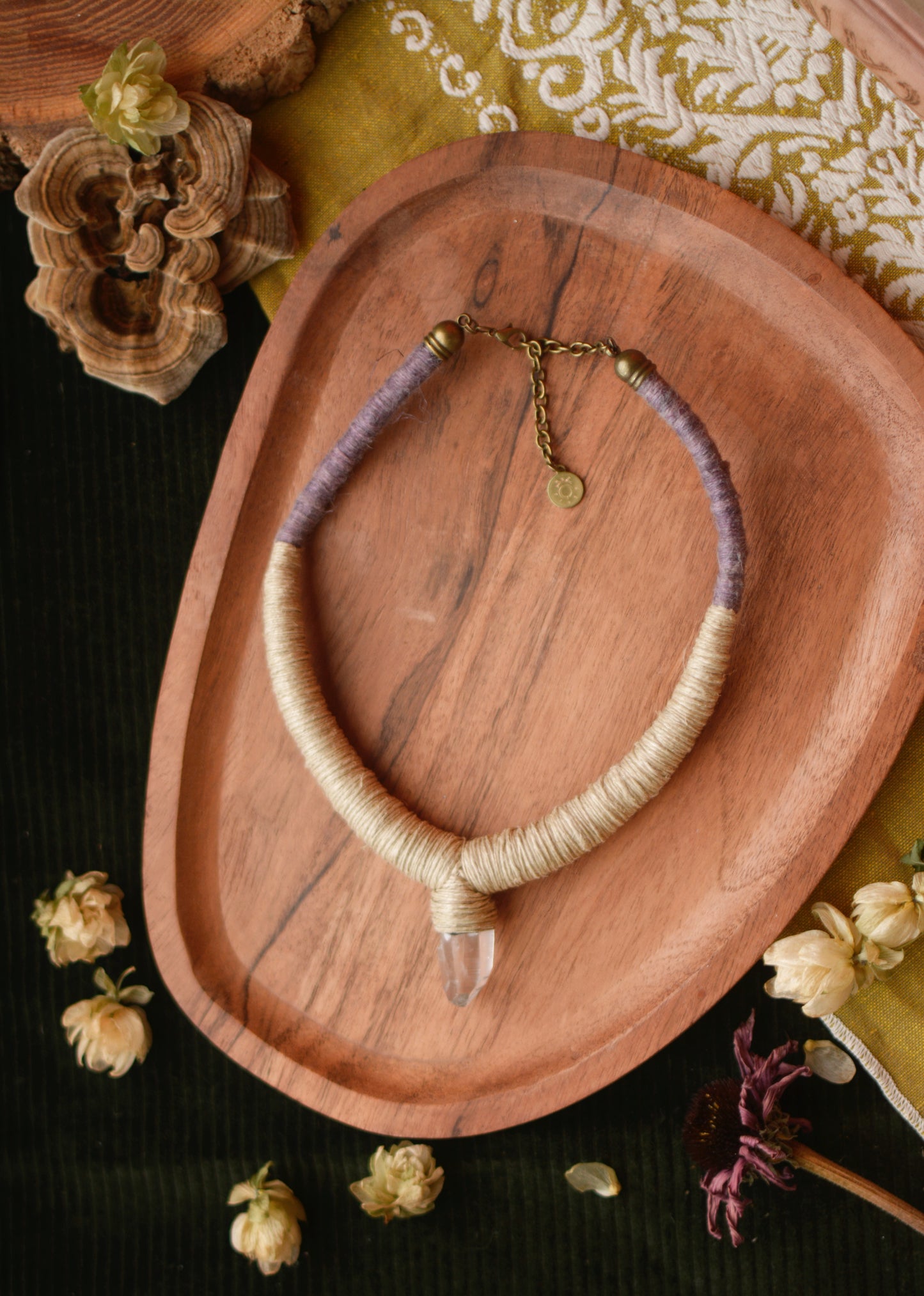 Simple Clear Crystal Chunky Necklace