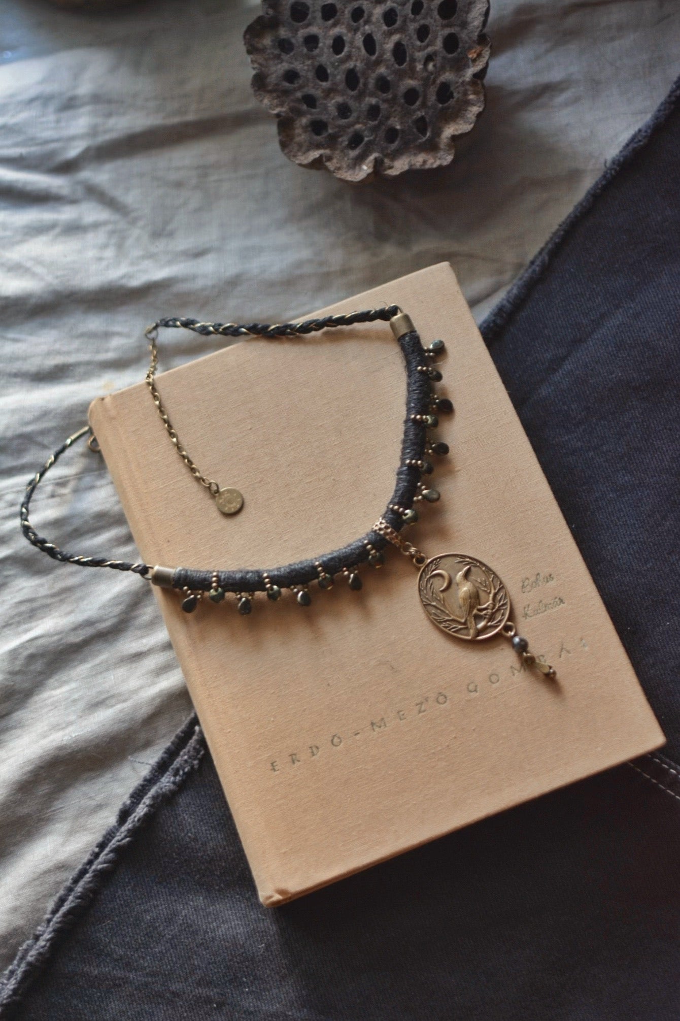 Raven Hemp Necklace