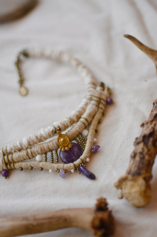Etherea Necklace with Amethyst