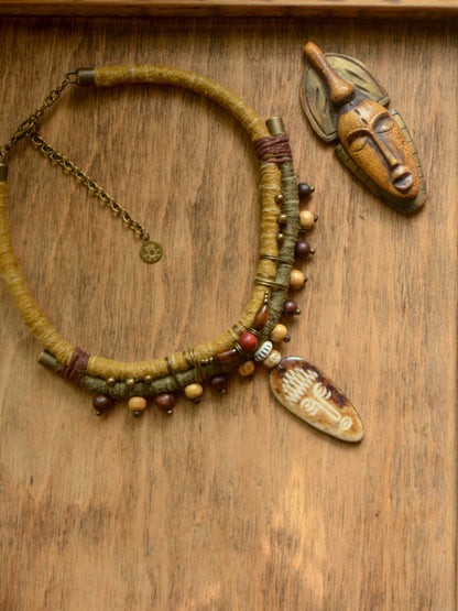 Terra Necklace with a Pendant- Earthbound