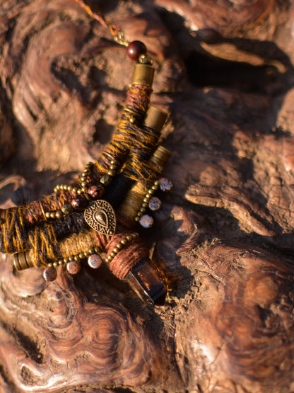 Mother Mud - Necklace with Smoky Quartz Crystal