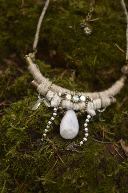 Divine Guidance Necklace with Moonstone