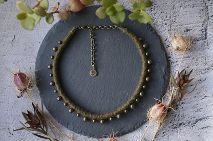 Kuhle Necklace - Olive