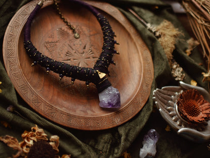 Amethyst Statement Necklace