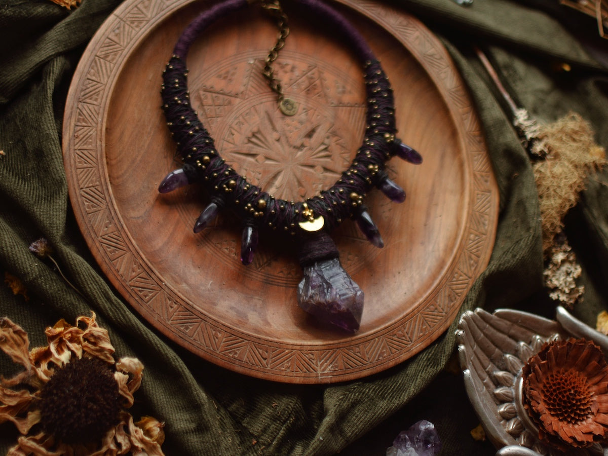 Amethyst Statement Necklace