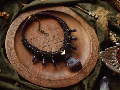 Amethyst Statement Necklace