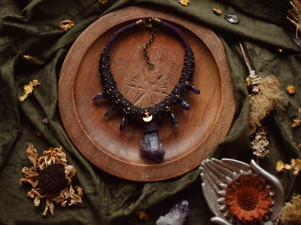 Amethyst Statement Necklace